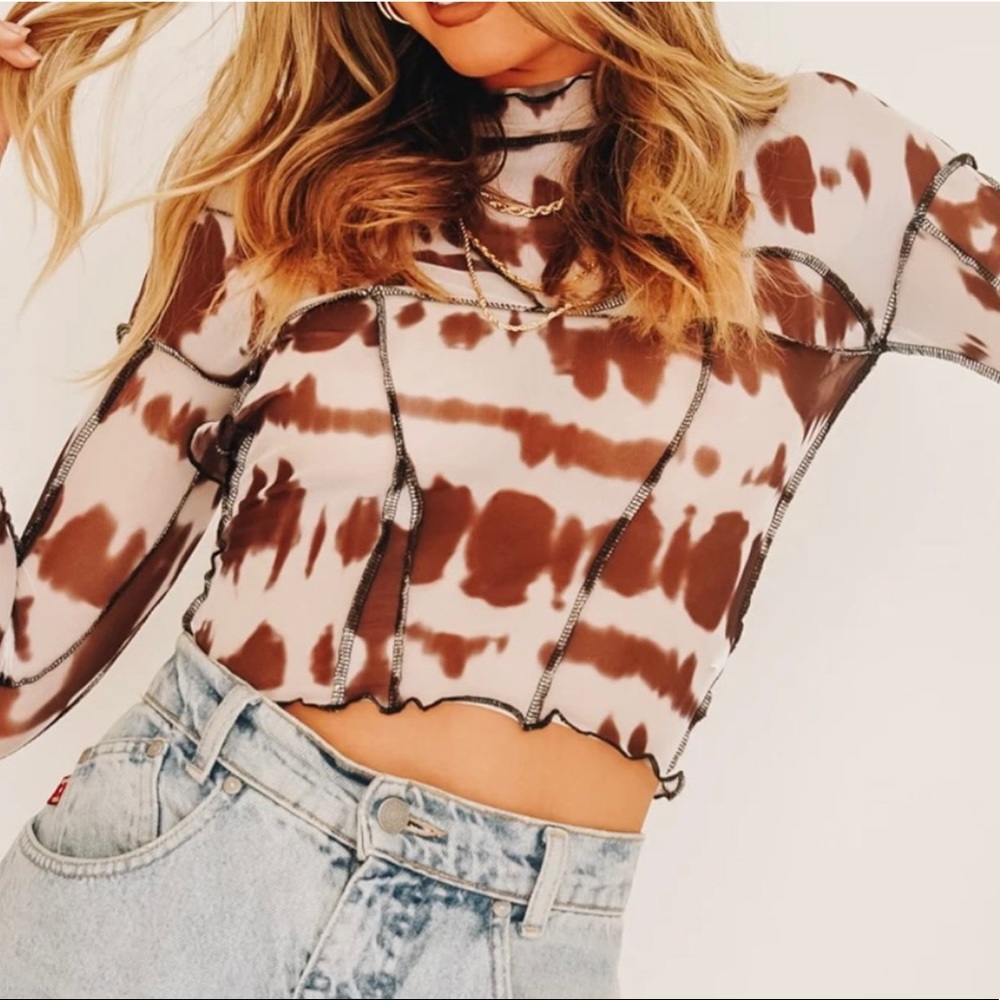 Verge Girl “Inside Out Mesh Top // Tie Dye”
